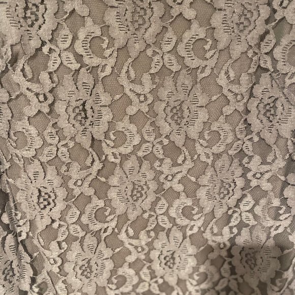 Style&Co Tan Lace Overlay Dress Size Small - Picture 2 of 10